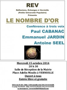 Conférence du 15 octobre