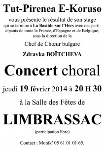 Affiche Concert Esperanto