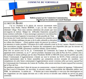 Feuille d'Aulne Juin 2016