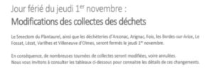 Collectes du SMECTOM