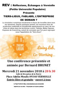 REV - Conférence de novembre 2018