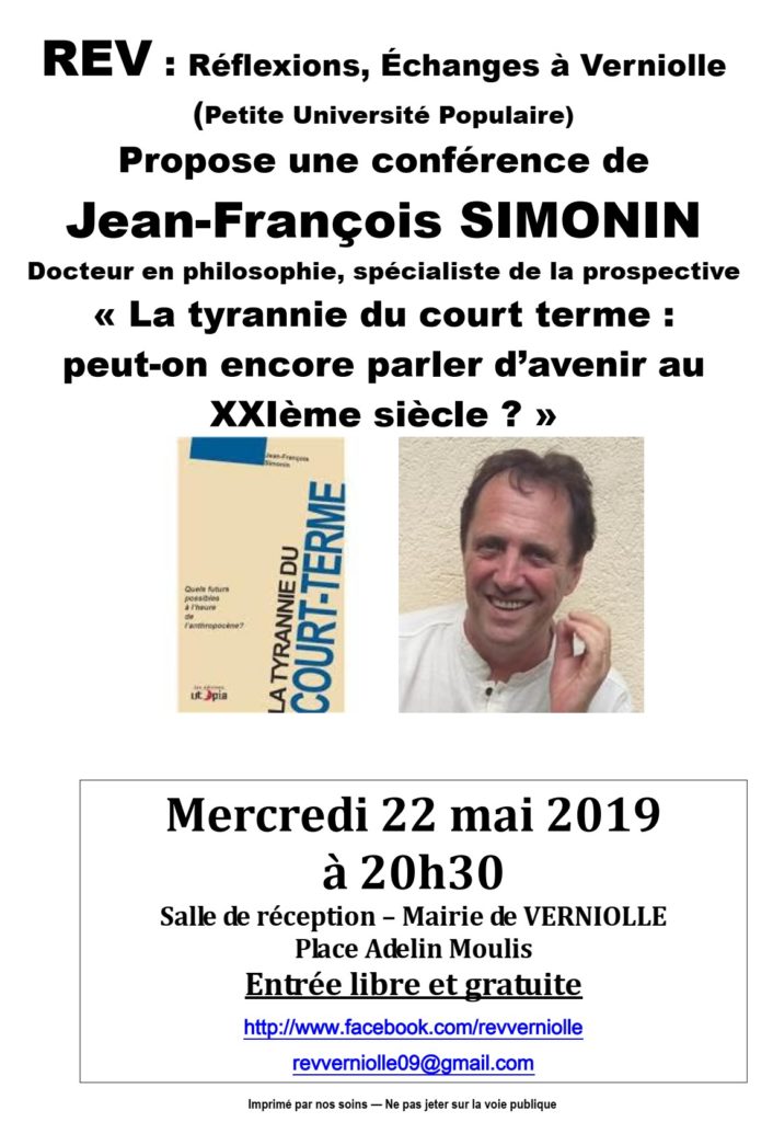 Rev – Conférence du 22 mai